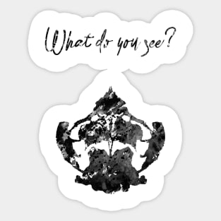 Rorschach inkblot test Sticker